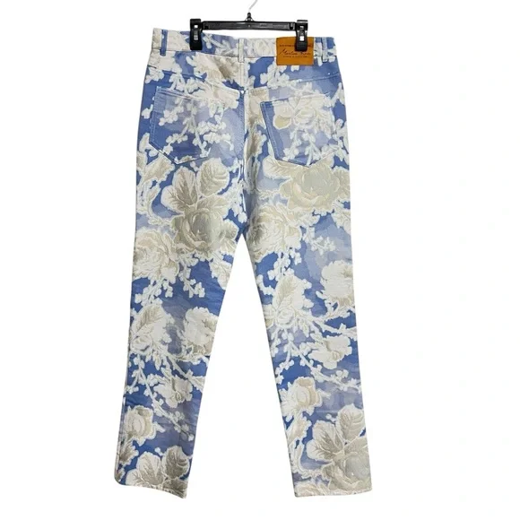 New Mens Martine Rose Floral Embroidered Jeans Pants